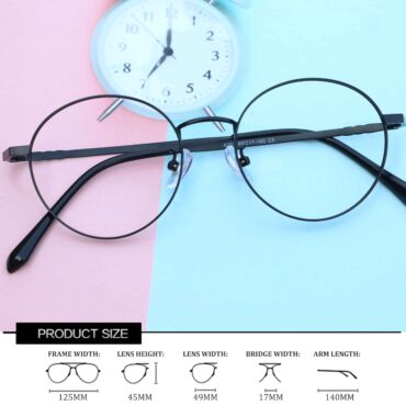 MW Titania 6357 Iron Plated Eyeglass Frame