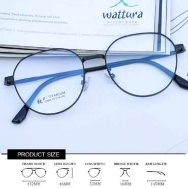 MW Titania 22002 Iron Plated Eyeglass Frame