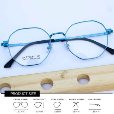 MW Titania ZX2211 Iron Plated Eyeglass Frame