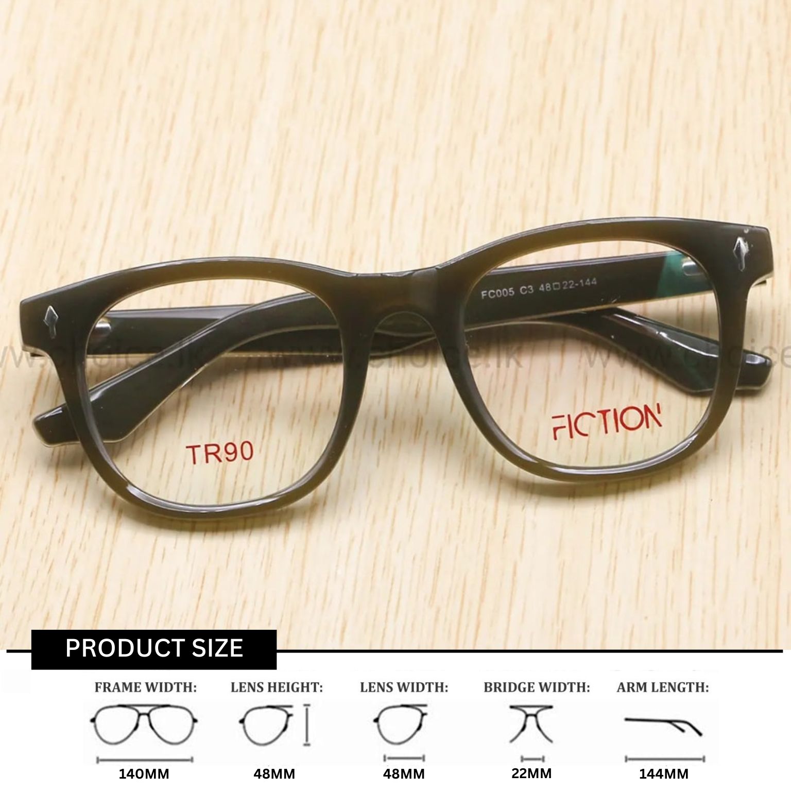 FICTION FC005 Eyeglass Frame - Choice.lk