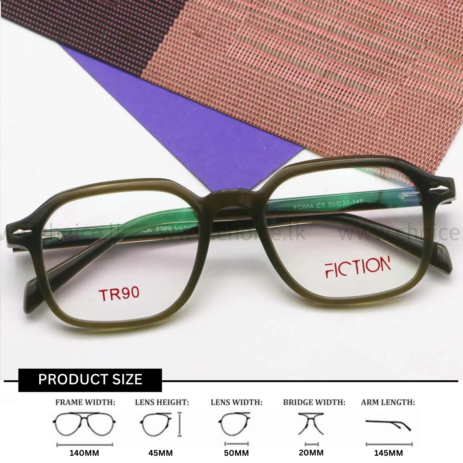 FICTION FC004 Eyeglass Frame - Choice.lk